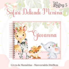 Álbum Mesversário - Safari Menina