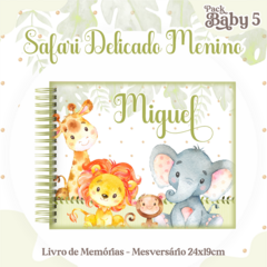 Álbum Mesversário - Safari Menino