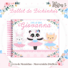 Álbum Mesversário - Bailarina Animais