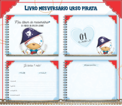 Álbum Mesversário - Ursinho Pirata - comprar online