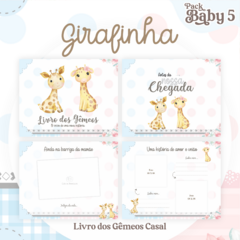 Livro do Bebê - Gêmeos Casal - Girafinha - comprar online