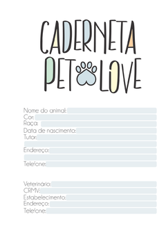 Caderneta Pet - Dog - Yorkshire Macho - loja online