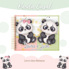 Livro do Bebê - Gêmeos Casal - Panda