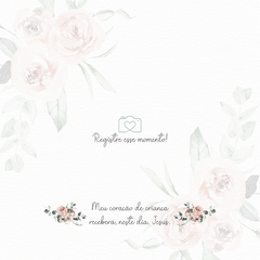 Álbum do Batismo - Monograma Floral - loja online