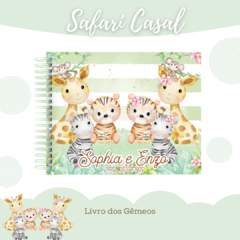 Livro do Bebê - Gêmeos Casal - Safari