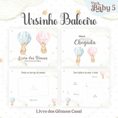 Livro do Bebê - Gêmeos Casal - Ursinho Baloeiro - comprar online