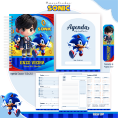 Agenda Escolar 2025 - Mascotinho Sonic