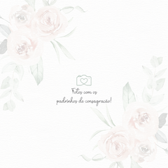 Álbum do Batismo - Monograma Floral