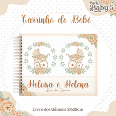 Livro do Bebê - Gêmeas Carrinho de Bebê