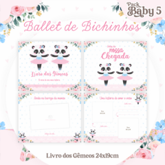 Livro do Bebê - Gêmeas Bailarina Animais - comprar online