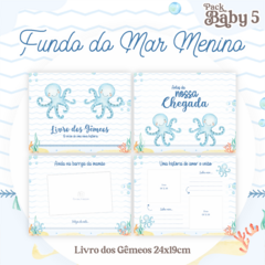 Livro do Bebê - Gêmeos Fundo do Mar - comprar online