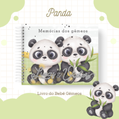 Livro do Bebê - Gêmeos Meninos - Panda