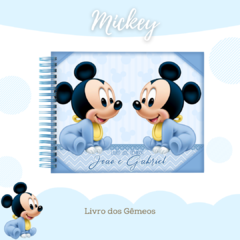 Livro do Bebê - Gêmeos Meninos - Mickey