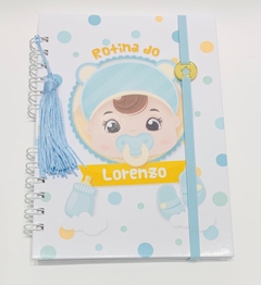 Caderno de Rotina do Bebê - Menino