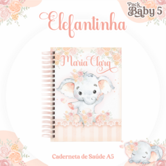 Caderneta de Vacinas - Elefante Menina