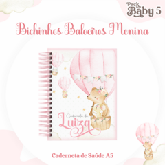 Caderneta de Vacinas - Animais Baloeiros Menina