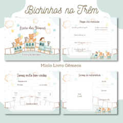 Livro do Bebê - Gêmeos Meninos - Bichinhos no Trem - comprar online