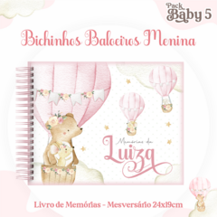 Álbum Mesversário - Animais Baloeiros Menina