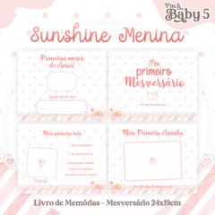 Álbum Mesversário - Arco-íris com Sol Menina - comprar online