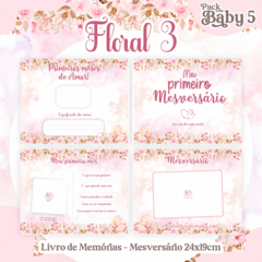 Álbum Mesversário - Floral - comprar online