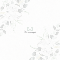 Álbum do Batismo - Floral Alfabeto