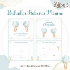 Livro do Bebê - Gêmeos animais Baloeiros - comprar online