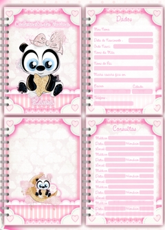 Caderneta de Vacinas - Panda Menina - comprar online
