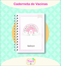 Caderneta de Vacinas - Arco-íris Menina na internet