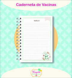Caderneta de Vacinas - Baby Floral - Kazarte