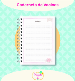 Caderneta de Vacinas - Arco-íris Menina - Kazarte