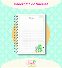 Caderneta de Vacinas - Dinossauro - Kazarte