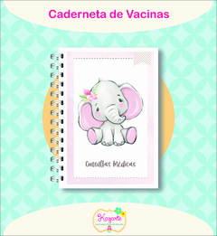 Caderneta de Vacinas - Elefante Menina - loja online