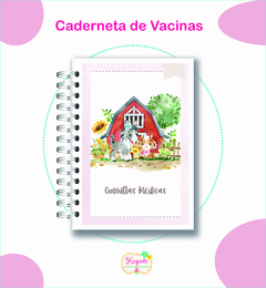 Caderneta de Vacinas - Fazendinha Menina - loja online