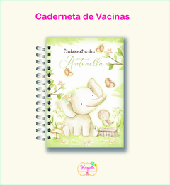 Caderneta de Vacinas - Elefante Menina