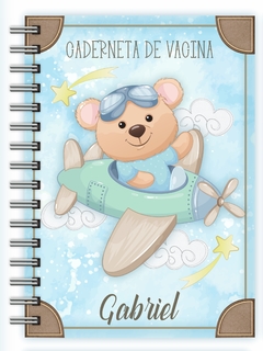 Caderneta de Vacinas - Ursinho Aviador