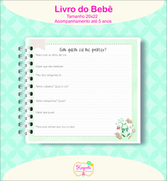 Livro do Bebê - Baby Floral - Kazarte