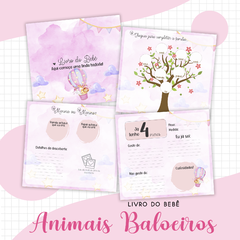 Livro do Bebê - Animais Baloeiros Menina - comprar online