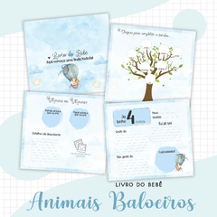 Livro do Bebê - Animais Baloeiros Menino - comprar online