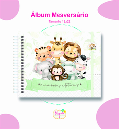 Álbum Mesversário - Safari Menino