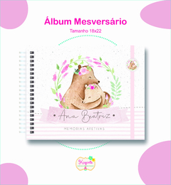 Álbum Mesversário - Ursinha Mãe e Filha