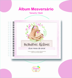 Álbum Mesversário - Ursinha Mãe e Filha - comprar online