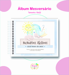 Álbum Mesversário - Chuva de Amor Menino - comprar online