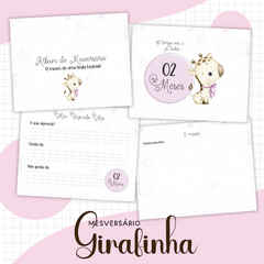 Álbum Mesversário - Girafinha Menina - comprar online