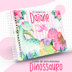 Álbum Mesversário - Dinossauro Menina