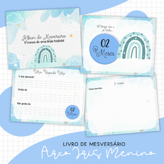 Álbum Mesversário - Arco-íris Menino - comprar online