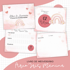 Álbum Mesversário - Arco-íris Menina - comprar online