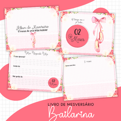 Álbum Mesversário - Bailarina - Kazarte