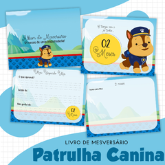 Álbum Mesversário - Patrulha Canina - comprar online