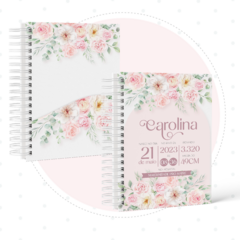 Caderneta de Vacinas - Floral Rosa - comprar online