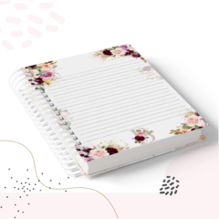 Caderno Monograma Floral - comprar online